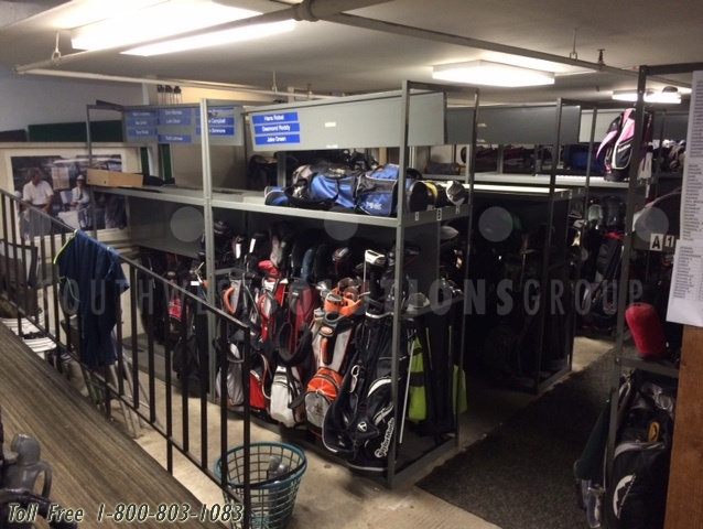 high density golf bag gear storage