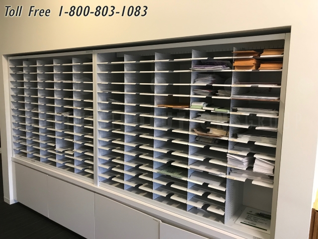 mailroom technical furniture sorters