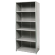 open and closed shelving