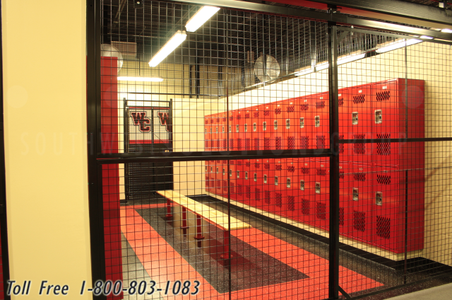 secure gym locker room storage