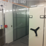 Temperature regulated cold rooms high capacity storage shelves museums