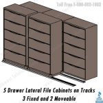 3 2 lateral file cabinets desert sage sliding on floor tracks