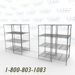 36x30s40001 wire mobile shelving rails racks roll on tracks condense storage space