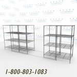 36x30s50001 wire racking rolls on tracks condense storage space mobile wire shelving on rails