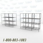 36x30s60001 wire racking rolls on tracks condense storage space mobile wire shelving on rails