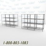 36x36s60001 wire mobile shelving rails racks roll on tracks condense storage space