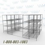 48x2448x24s40001 wire racking rolls on tracks condense storage space mobile wire shelving on rails