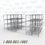 48x2448x24s50001 wire racking rolls on tracks condense storage space mobile wire shelving on rails