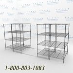 48x30s40001 wire mobile shelving rails racks roll on tracks condense storage space