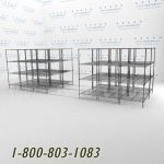 48x3636x36s60001 wire racking rolls on tracks condense storage space mobile wire shelving on rails