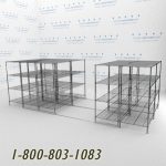 48x3648x36s50001 wire racking rolls on tracks condense storage space mobile wire shelving on rails