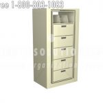 6 high storage unit rotating storage cabinet revolves open closed fs1 6s