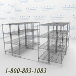 60x2448x24s40001 wire racking rolls on tracks condense storage space mobile wire shelving on rails