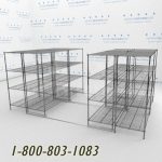 60x3048x30s40001 wire racking rolls on tracks condense storage space mobile wire shelving on rails
