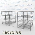 60x30s40001 wire mobile shelving rails racks roll on tracks condense storage space