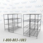 72x24s40001 wire racking rolls on tracks condense storage space mobile wire shelving on rails