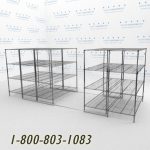72x30s50001 wire racking rolls on tracks condense storage space mobile wire shelving on rails