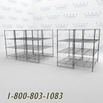 72x36s50001 wire mobile shelving rails racks roll on tracks condense storage space