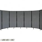 Accordion folding room divider