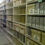 Acid free record box storage racks museum cabinet system archive racks