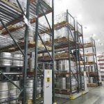 Activrac beer keg distribution warehouse storage