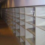 Adjustable height file shelving open storage shelves
