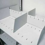 Adjustable steel file dividers open shelf filing