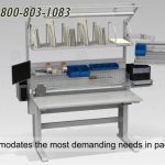 Adjustable workstation ergonomic packing shipping tables