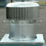 Air fume removal exhaust fan rooftop turbine