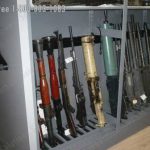 Antique guns weapons storage museum cabinet compact shelving racks