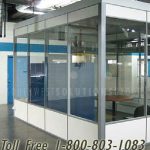 Architectural demountable glass office floor to ceiling walls