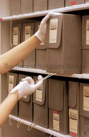 Record Box Storage Shelving, Archival File Box Racks