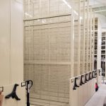 Archival museum sliding space saving storage