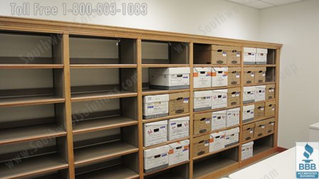 Record Box Storage Shelving, Archival File Box Racks