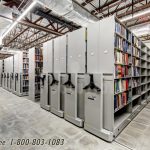 Archive storage high density mobile compact shelving