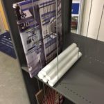 Art gallery vertical storage shelving till racks