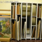 Framed Artwork Storage Cubby Shelving Racks for Galleries Art