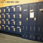 Athletic equipment storage lockers space saver