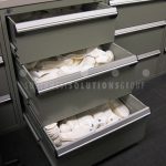 Athletic manager storage solutions socks sports equipment repair drawers