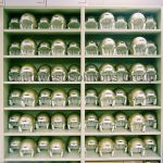 Athletic shelving football helmet storage
