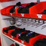 Athletic sports equipment storage