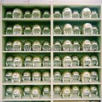 Athletic equipment shelving football helmets storage gear