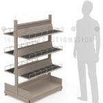 Audio visual browsing closed base double faced shelving 54h 36w 26d