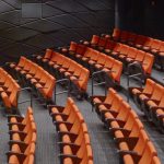 Auditorium public seating fixed lecture hall chairs