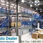 Auto dealer distribution mezzanine modular steel