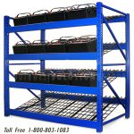 Auto parts battery rack