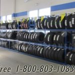 Auto parts tire rack storage system