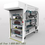 Automatic hospital bed stacking storage vertical ssg st327 45r