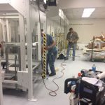 Automatic hospital patient bed lift maintenance storage