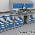 Automotive technician industrial tool cabinet